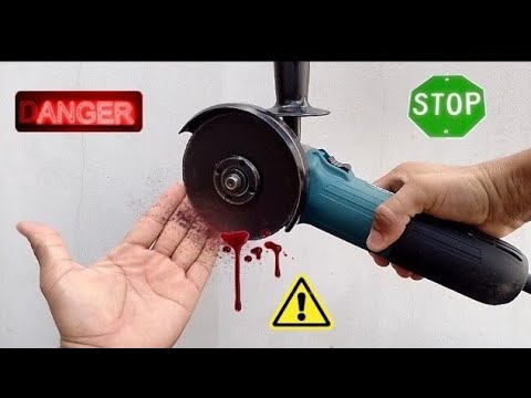 ❌ never make mistakes when using an electric angle grinder