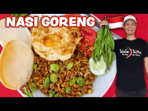 Indonesian Street Food 🇮🇩  NASI GORENG RECIPE - Fried Rice!! | Street Food at Home Ep. 3