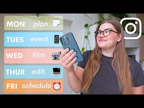 My Weekly Instagram Content Creation Routine 2025