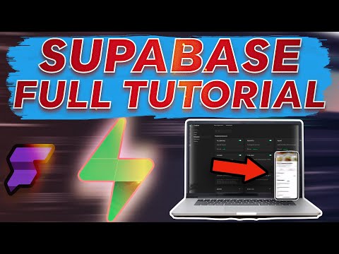 Supabase Comprehensive Tutorial: Build POWERFUL NoCode Apps QUICKLY With This FREE Backend!