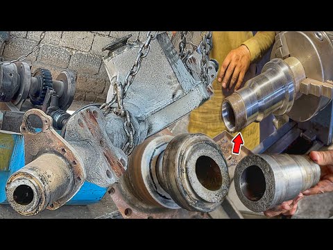 Repair broken axle hosing of 1978 madel truck | Repaired in a very strange way |