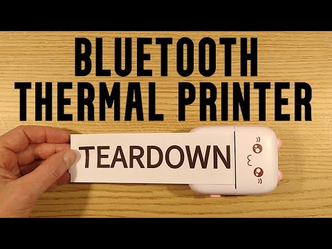 Mini bluetooth thermal printer teardown - with schematic