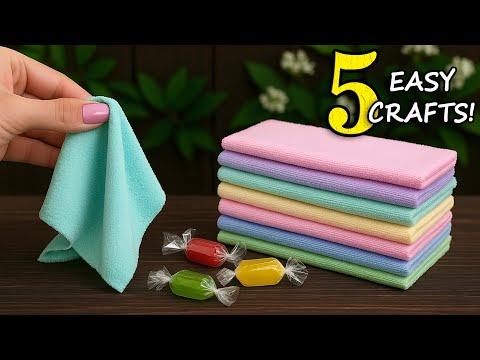 5 Towel Gift Ideas That Will Steal Your Heart💖Surprise Gifts in Minutes!🍬Easy DIY🎁