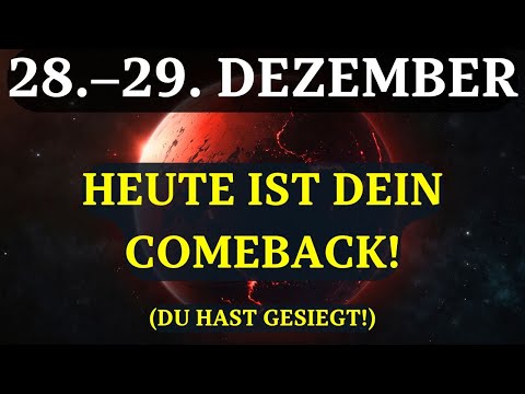 Du siehst das, weil du in das GRÖSSTE COMEBACK DEINES LEBENS eintrittst...