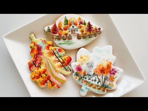 Cookies for Art Party favors. Satisfying cookie decorating. Hand-painted cookies