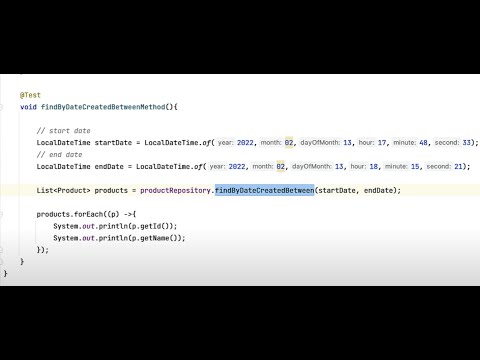 Spring Data JPA Query Method  - Find by Between | Date Range (StartDate and EndDate) Example