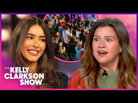 Madison Beer Fans Hilariously Scare Kelly Clarkson During Interview