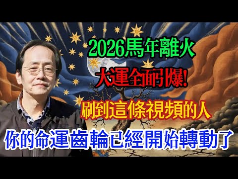 2026馬年離火大運全面引爆！刷到這條視頻的人，你的命運齒輪已經開始轉動了