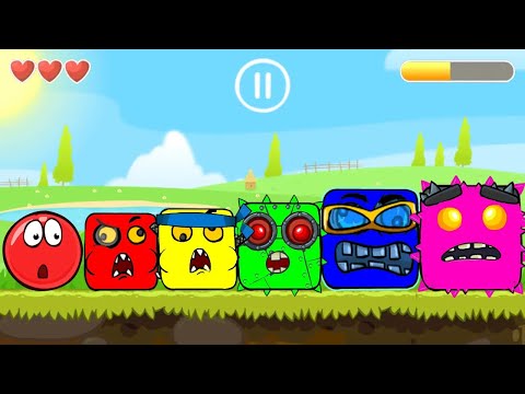 Red Ball 4 | [Five Color Mix] All Bosses - Boss Fight - Red Ball - Gameplay Volume 1,2,3,4,5