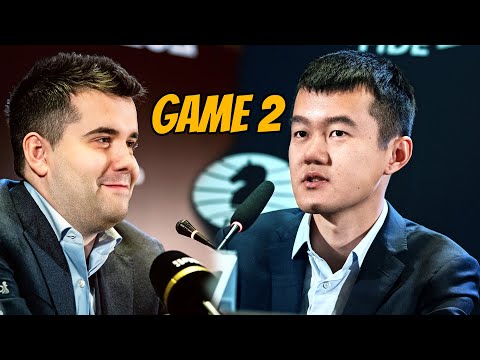 Nepomniachtchi-Ding World Chess Championship Match 2023 || Game 2