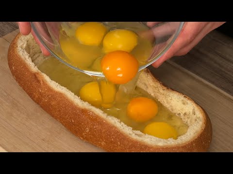 Eier mit Brot mischen! Diesen Trick habe ich in einem schicken Restaurant gelernt!
