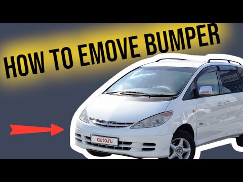 how to remove front bumper toyota estima second generation, avto