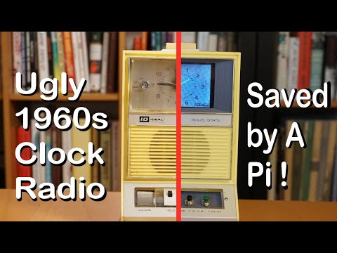 Ugly 1960s Clock Radio Saved by A Raspberry Pi