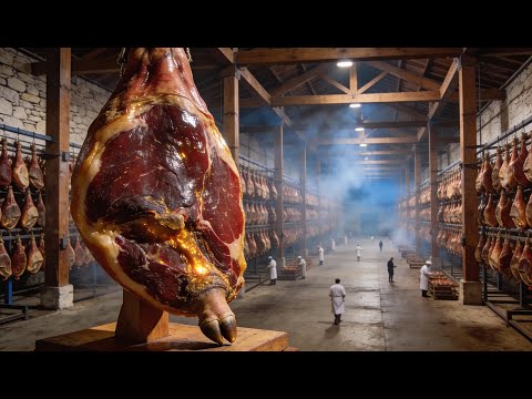 Inside the Spanish Jamón Factory – How Ordinary Hams Become Million-Dollar Pieces | Full Process