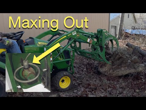 John Deere 1025R:  Testing some limits