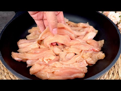 My husband requests this dish three times a week! A delicious chicken breast recipe!