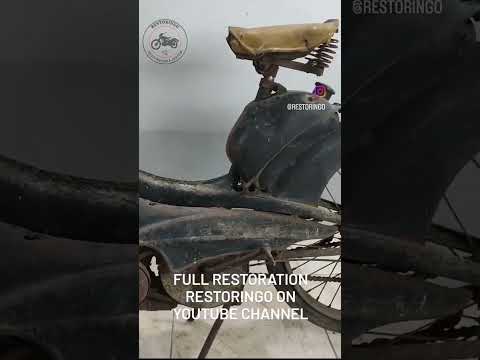 You can watch our full restoration project on our channel. #restoration #2strokemotorcycle #moped