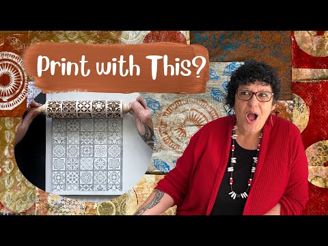 Save Money Gelli Printing with Unusual Items Making Texture