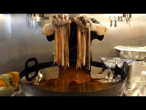 Japanese fried food, tempura rice bowl making skill!