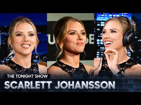 Scarlett Johansson Talks Reading Lines with Colin Jost and Plays the Whisper Challenge