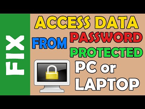 Access Files on Any PC/Laptop Protected With Password - Forget Password?