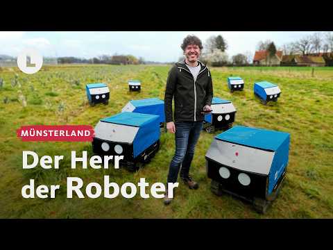 KI-Neuheit: Feldroboter fährt im Schwarm | WDR Lokalzeit LandSchafft