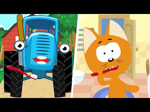 СИНИЙ ТРАКТОР💥 Хиты💥 Лучшие песенки для детей - Мультики