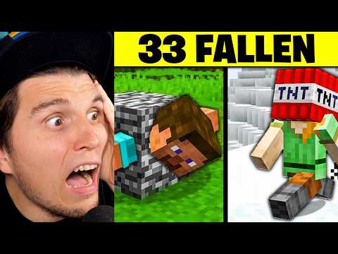 Paluten REAGIERT auf 33 FALLEN in Minecraft um deine Freunde zu PRANKEN!