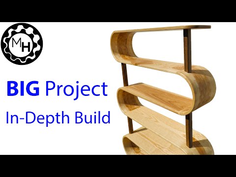 Building an Amazing Shelf with more than 500 wooden Segments