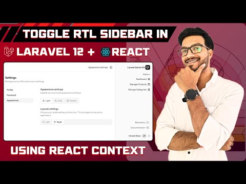 RTL Sidebar Toggle with React Context in Laravel 12 Using React + Inertia No Redux!