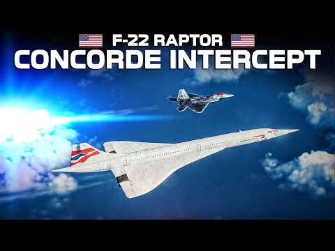 F-22 Raptor Concorde Intercept | Behind Enemy Lines | Digital Combat Simulator | DCS |