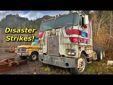 SCRAPYARD SAVE! Will This 1972 Peterbilt Cabover Drive Home From the Scrap Yard?!