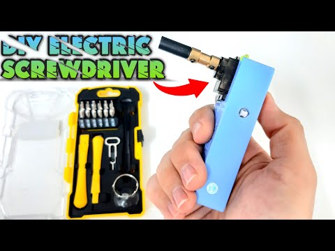 DIY - Rechargeable Screwdriver - How To Make Electric Screwdriver from Mini Servo Motor at Home