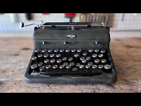 Restoring an 85 year old Royal Arrow Portable Typewriter | Disassembly, Cleaning, and Polishing