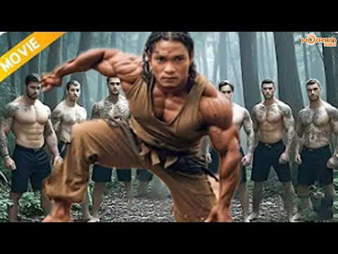 A muscular man, with an eruption of unrivaled Kung Fu, instantly kills a hundred karate masters.