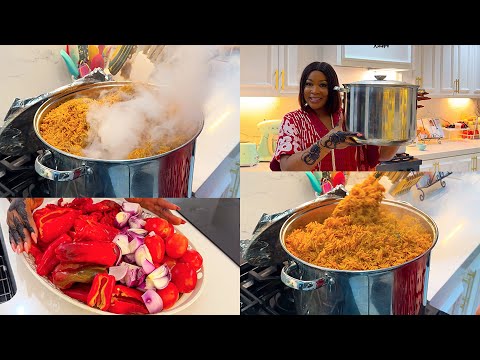 JOLLOF RICE! LATEST UPGRADED VERY SMOKEY NIGERIAN PARTY JOLLOF RICE | DIARYOFAKITCHENLOVER