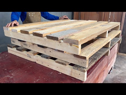 Just Old Pallets... But What I Built Will Blow Your Mind! 😱 // Pallet Transformation Journey