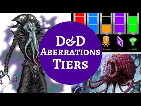 D&D MONSTER RANKINGS - ABERRATIONS