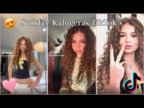 Sunday Kalogeras TikTok compilation 🎀 - (edits and her tt vids!!)