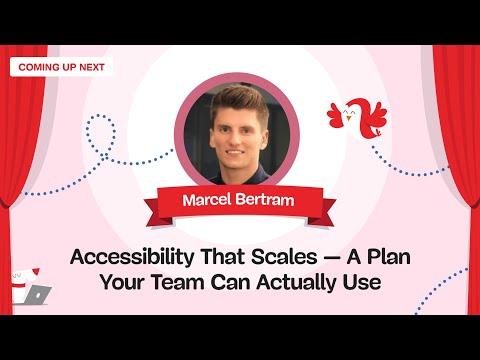 Accessibility That Scales with MARCEL BERTRAM —  Smashing Meets Easy Accessibility, Dec 11, 2025