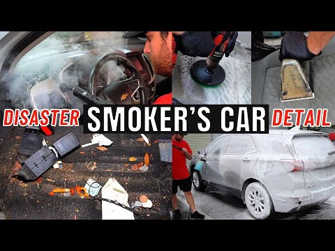 Deep Cleaning A Nasty SMOKER'S Chevy Equinox | Insanely Satisfying Car Detailing Restoration How to!