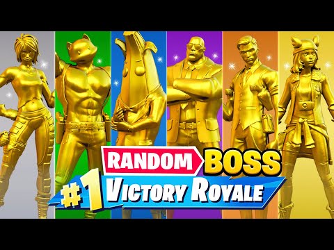 The *RANDOM* GOLD BOSS Challenge in Fortnite!