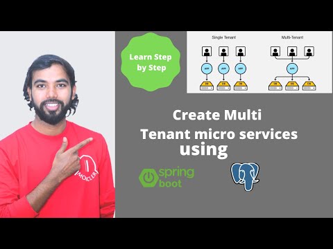 Create multi tenant microservice using Springboot, Hibernate and Postgres