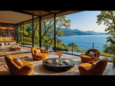 Quiet Morning Jazz by the Sea ☀️ Calm Jazz with Nature Sounds for Deep Relaxation, Stress Relief