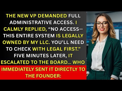 When the New VP Asked for Full Access, I Said NO—Board Had to Call the Founder