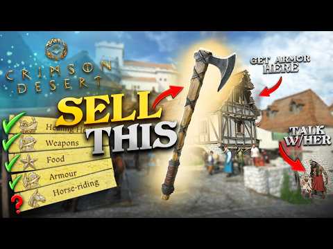 Crimson Desert - 20 Plus IMPORTANT Things You Should Do First💰⚔️🐎 (Starter's Guide)