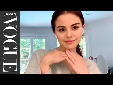 Selena Gomez reveals her morning makeup routine at home! | VOGUE JAPAN