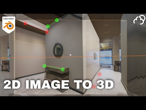 Turn 2D Images into 3D models in Blender using Perspective Plotter Addon