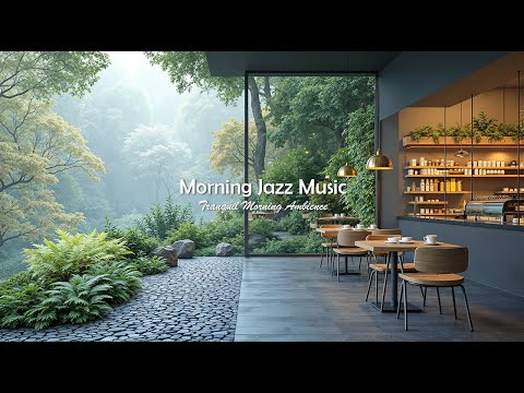 Morning Jazz Music In Tranquil Forest Ambience | Soothing Cafe Jazz Ambience For Relax, Work & Study