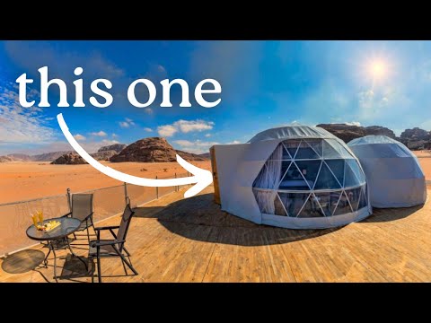 Sleeping in a MARTIAN BUBBLE in Wadi Rum | Full Tour | Jordan vlog EP 3
